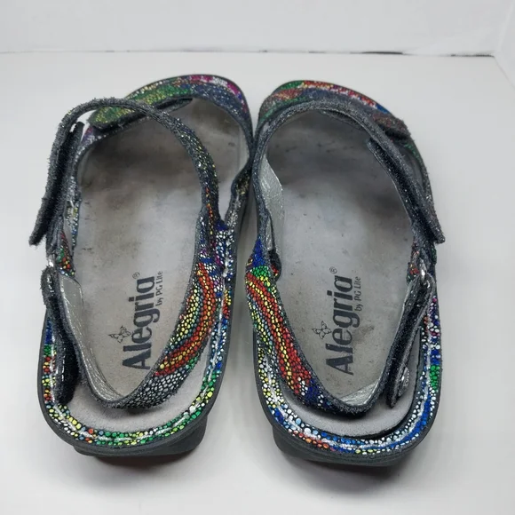 Alegria VERONA Bullseye Women EU 39 US 8.5 Multicolor Strappy Adjustable VER-387 - Picture 7 of 12